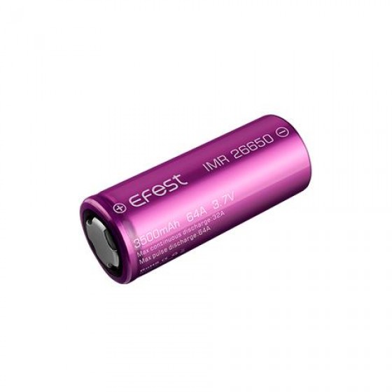 EFEST 26650 3,7V, flat 3500mAh 64A Hochleistungsakku