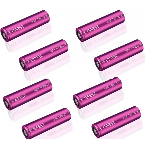 8 x Efest Purple IMR 18650 Li-Ion Akku 18650 35A 3000mAh lose 3,6-3,7V