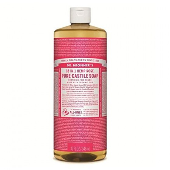 Dr. Bronner's Naturseife Flüssigseife Rose 945 ml