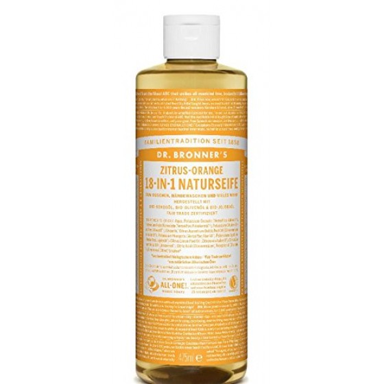 Dr. Bronner's Naturseife Flüssigseife Zitrus-Orange 945 ml