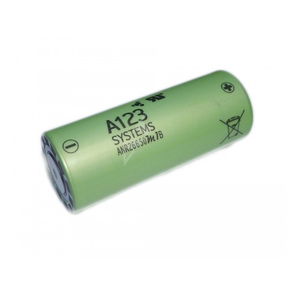 A123 ANR26650M1B 2500mAh LiFePo4 Akku 3,3V 2500mAh Li-Ion