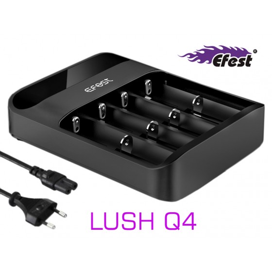 Efest Lush Q4 Li-Ion-Akku-Schnellader mit eingebautem Netzteil