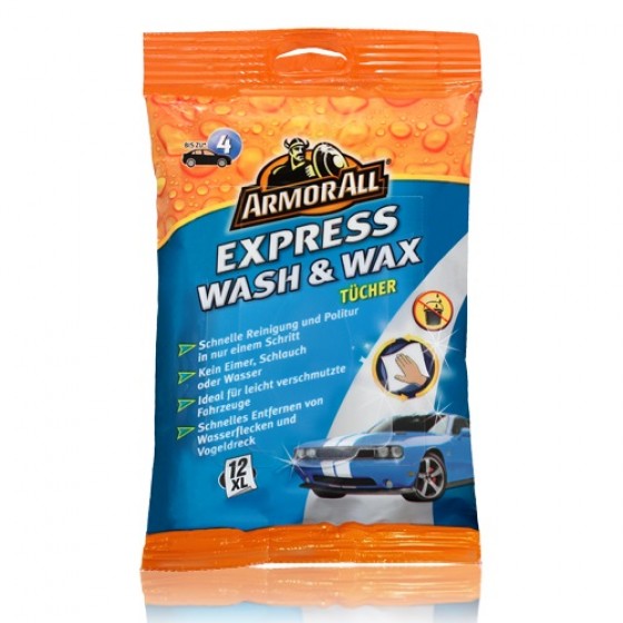 ARMOR ALL Express Wash & Wax Tücher 12 Stück, 20022