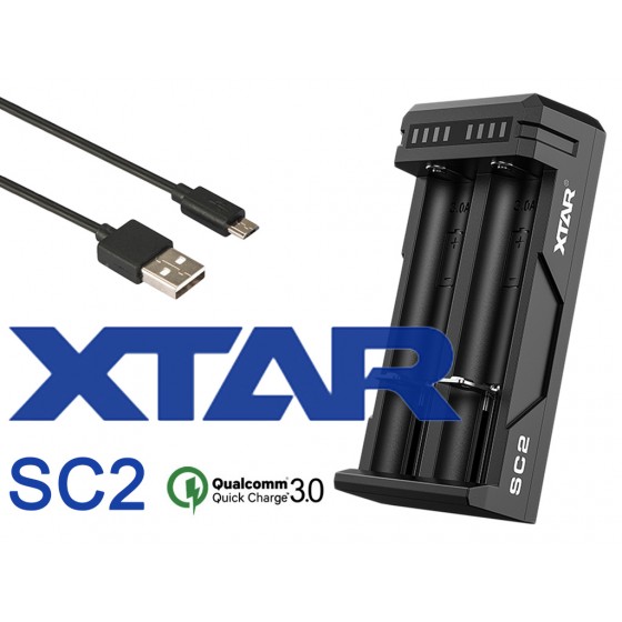 Xtar SC2 - Schnelladegerät für Li-Ion-Akkus mit QC 3.0 Eingang