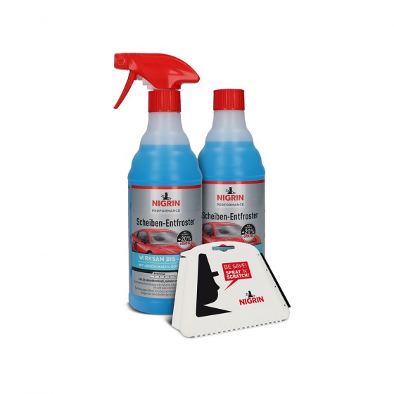 Nigrin Scheiben-Entfroster 2x600ml &Eisscharber 3tlg