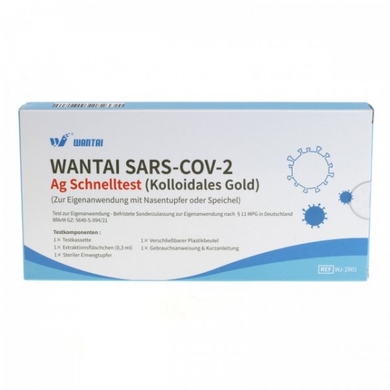Wantai Covid-19 Antigen Laientest Speichel/ Nasal  1 Stück pro Pack