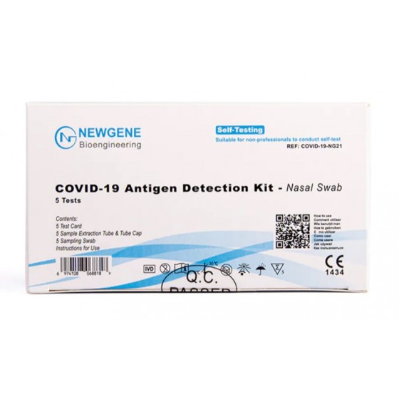 Newgene Covid-19 (1210/21) Antigen Schnelltest - 5er Packung Laintest