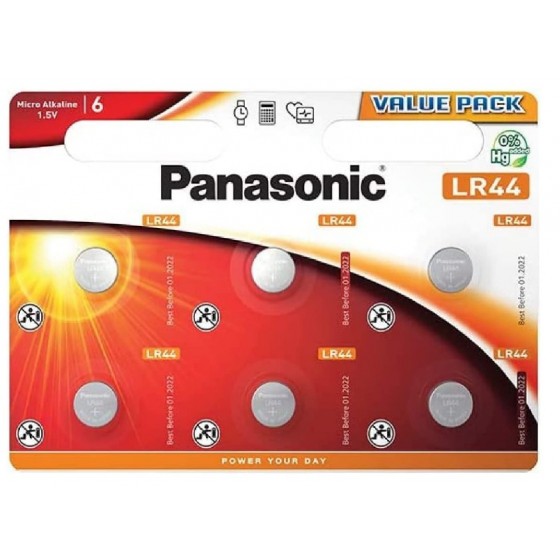 Panasonic LR44EL (V13GA) im 6er-Blister