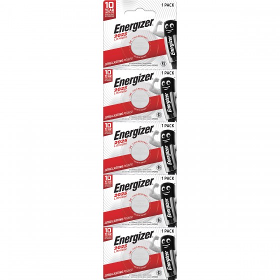 Energizer CR2025 3V Lithium im 5er Blister