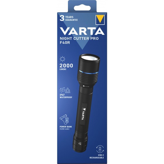 VARTA 18922 101 111 Night Cutter Pro F40R mit Akku