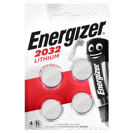 Energizer CR2032 3V Lithium in 4er-Blister
