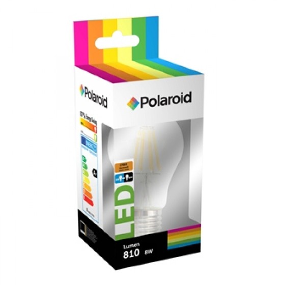 Polaroid LED Filament Globe 8W, 2700 K, E27