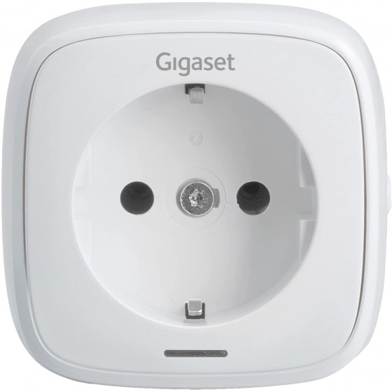 Gigaset Plug - Smart-Home Set Ergänzung - Funksteckdose zur Steuerung elektrischer Geräte auch in Abwesenheit - Zeitschaltuhr-Funktion - Timereinstellung - App Steuerung, weiß