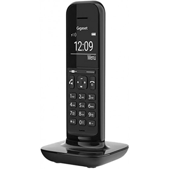 Gigaset Hello Phone Duo - Schnurlose Design-Telefone für Zuhause mit Anrufbeantworter, großem Display und Freisprechfunktion - Schwarz