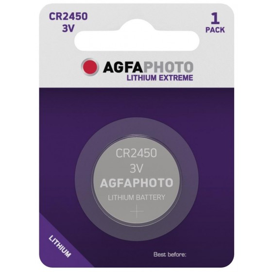 AGFAPHOTO CR2450 3V Lithium im 1er-Blister