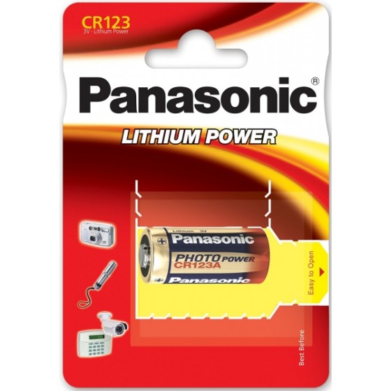 Panasonic CR123A 3V Lithium in 1er-Blister