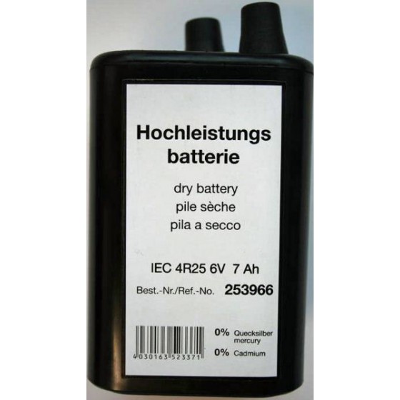 10 x 4R25 6V 7000mAh Blockbatterie Zink Kohle Baustellenleuchte