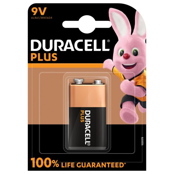 Duracell 9V E-Block MN1604 Plus in 1er-Blister *100% LIFE GUARANTEED*