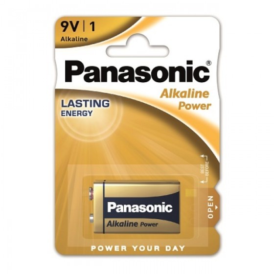 Panasonic 9V-Block Alkaline Power 6LR61 in 1er-Blister