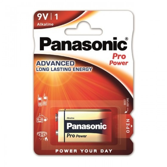 Panasonic 9V-Block Pro Power 6F22 in 1er-Blister