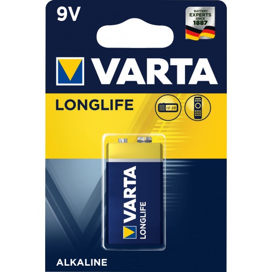 Varta 9V E-Block 4122 101 411 LONGLIFE  in 1er-Blister