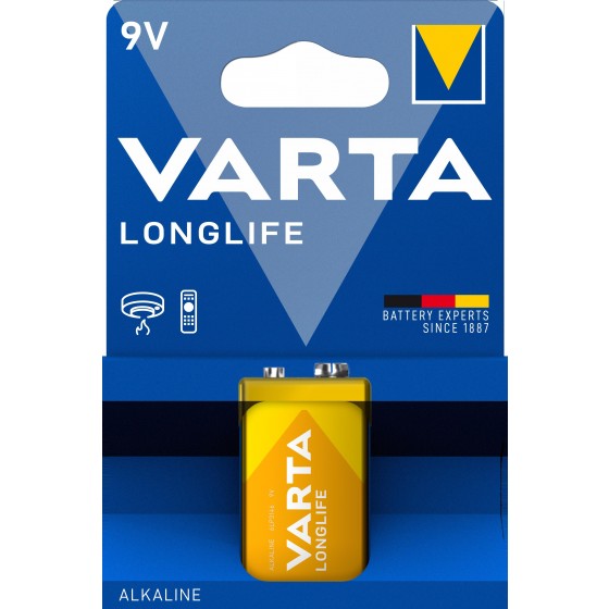 Varta 9V E-Block 4122 101 411 LONGLIFE  in 1er-Blister