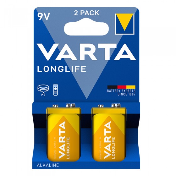 Varta 9V E-Block 4122 101 411 LONGLIFE  in 2er-Blister