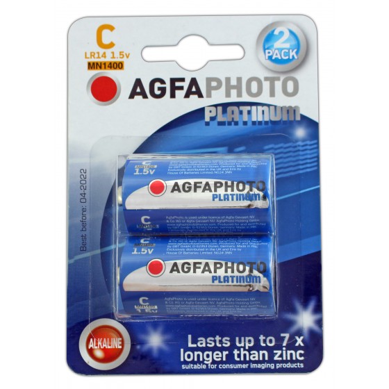 AGFAPHOTO Alkaline Power Baby LR14 in 2er-Blister