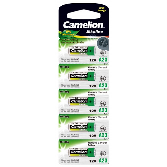 Camelion LR23A (V23GA/L1028/RV08/MN21) 12V im 5er-Blister "No Mercury"