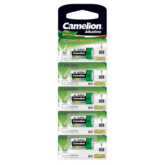 Camelion 4LR44 6V in 5er-Blister "No Mercury"