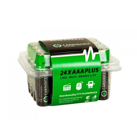 24er-Box CARDIOCELL Micro PLUS AAA - LR03 Alkaline