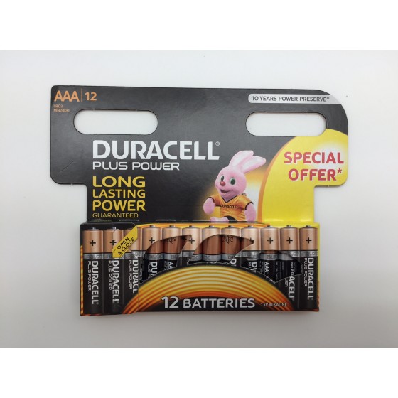 Duracell Micro MN2400 Plus Power Duralock in 12er-Blister "Special offer"