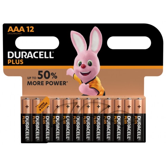 Duracell Micro MN2400 Plus Power (wiederverschließbar) in 12er-Blister