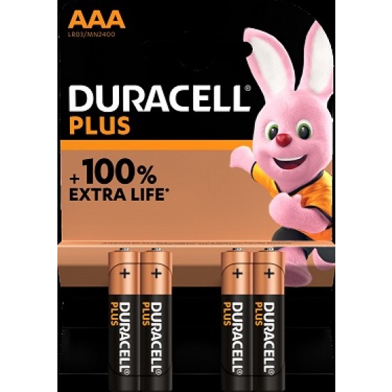 Duracell Micro MN2400 Plus in 4er-Blister *+100% EXTRA LIFE*