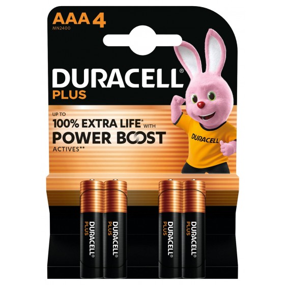 Duracell Plus-AAA (MN2400/LR03) BOOST 4-er Blister