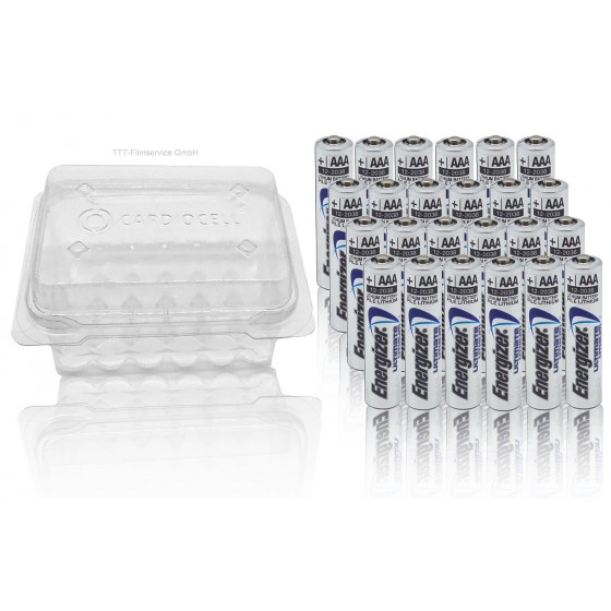 24 x Energizer Ultimate AAA Micro Lithium FR03 L92 1,5V in CardioCell Box