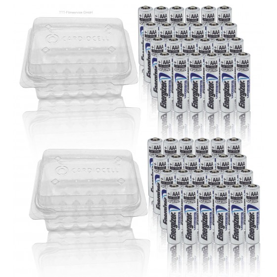 48x Energizer Ultimate AAA Micro Lithium FR03 L92 1,5V in CardioCell Box