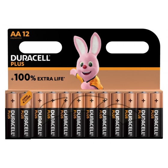 Duracell Mignon MN1500 Plus  in 12er-Blister *+100% EXTRA LIFE*