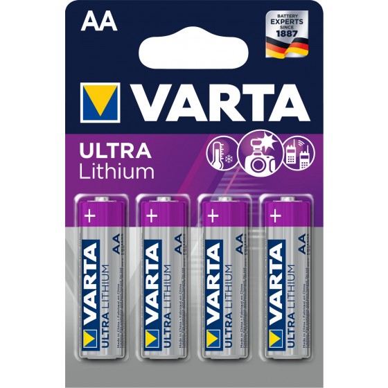 Varta Mignon 6106 301 404 ULTRA Lithium in 4er-Blister