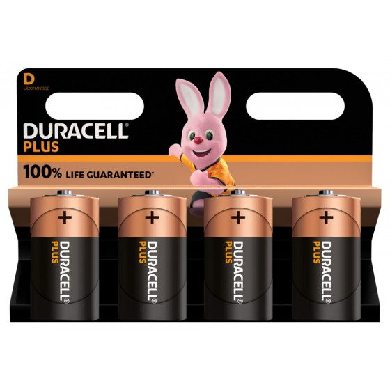 Duracell Mono MN1300 Plus in 4er-Blister *100% LIFE GUARANTEED*