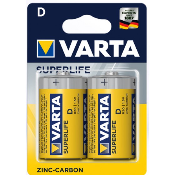 Varta Mono 2020 101 412 Superlife ZK in 2er-Blister