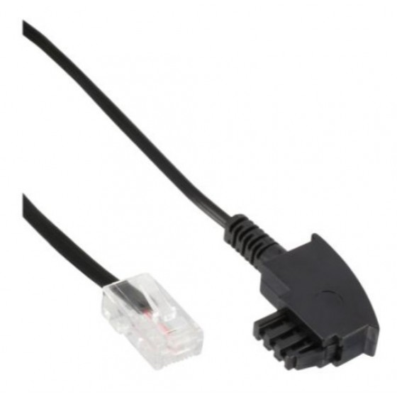 InLine® TAE-F Kabel für DSL-Router, TAE-F Stecker an RJ45 8P2C, 25m