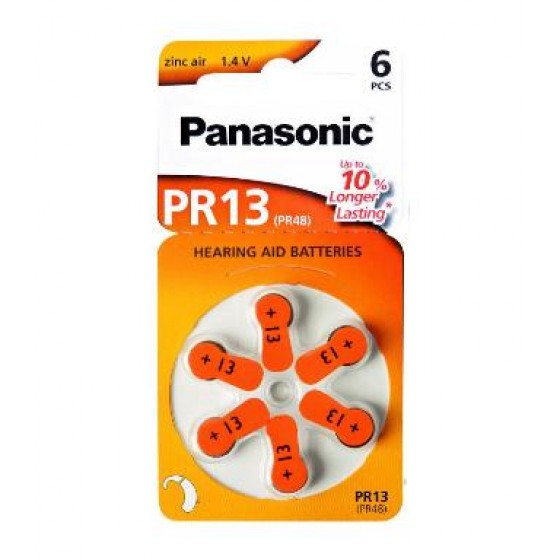 Panasonic Batterie Zink Luft PR13/PR48 (6)
