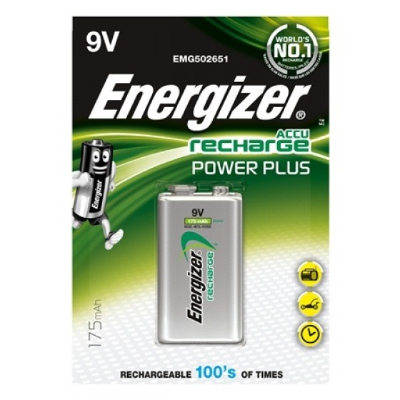 Energizer 9V-Akku Power Plus, 8,4V 175 mAh in 1er-Blister