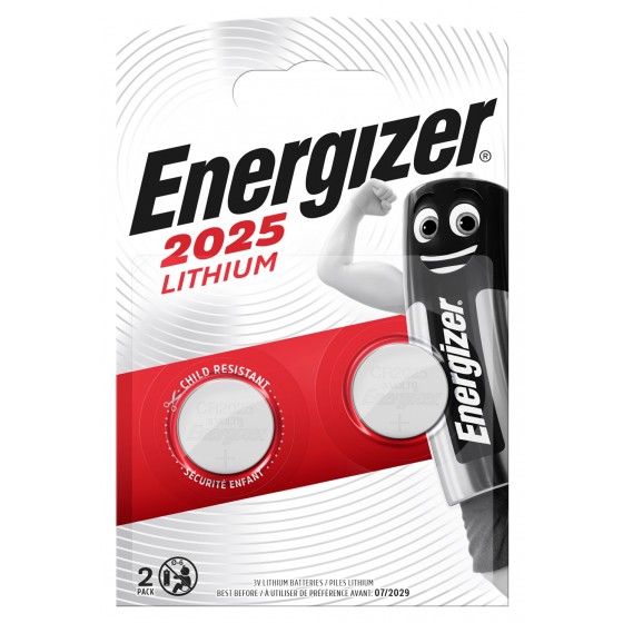 Energizer CR2025 3V Lithium im 2er Blister