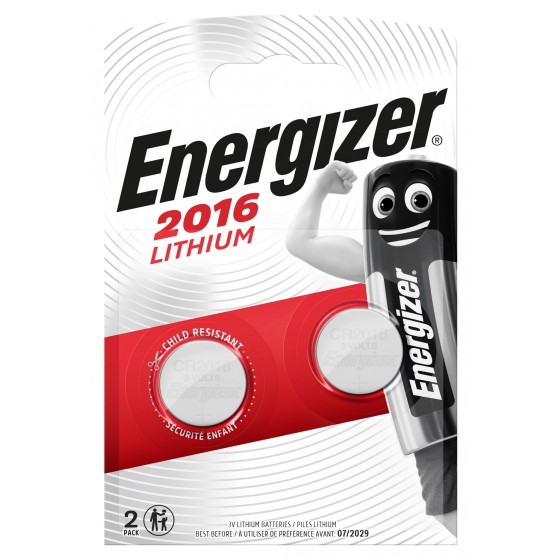 Energizer CR2016 3V Lithium im 2er Blister