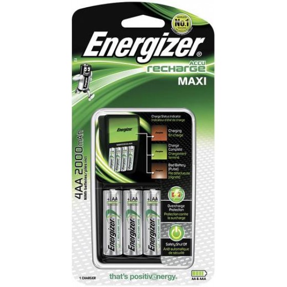 Energizer Ladegerät Maxi Charger inkl. 4xAA 2000 mAh