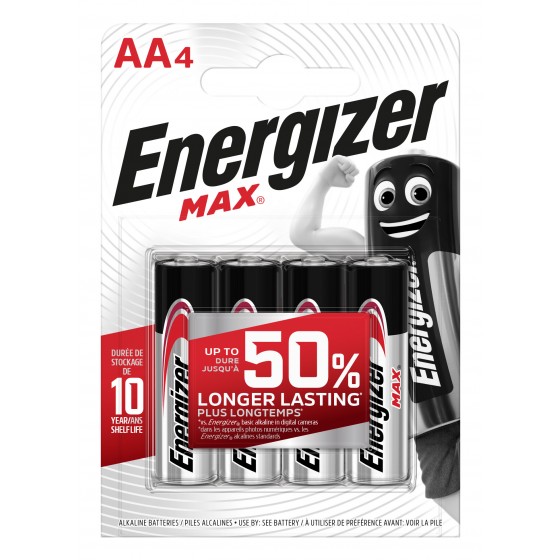 5 x Energizer Max Mignon E91 (AA) in 4er Blister + 5 x Energizer Max Mignon E92 (AAA) in 4er Blister