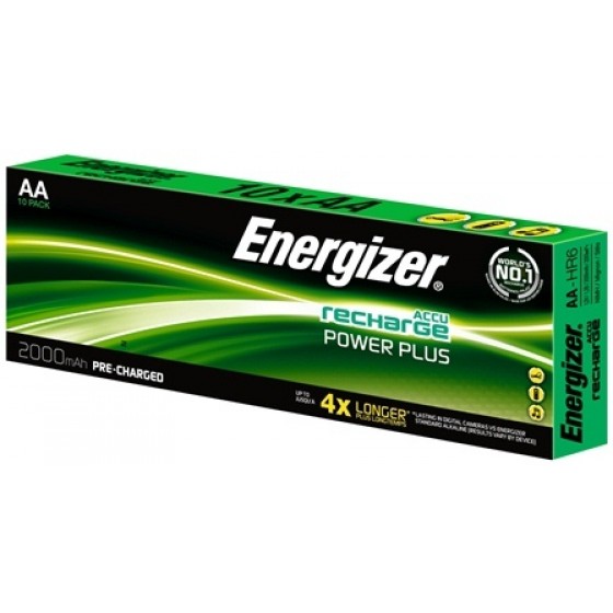 Energizer NiMH Akkumulator Mignon (AA), 2000 mAh - Displaypack, vorgeladen 10 Stück