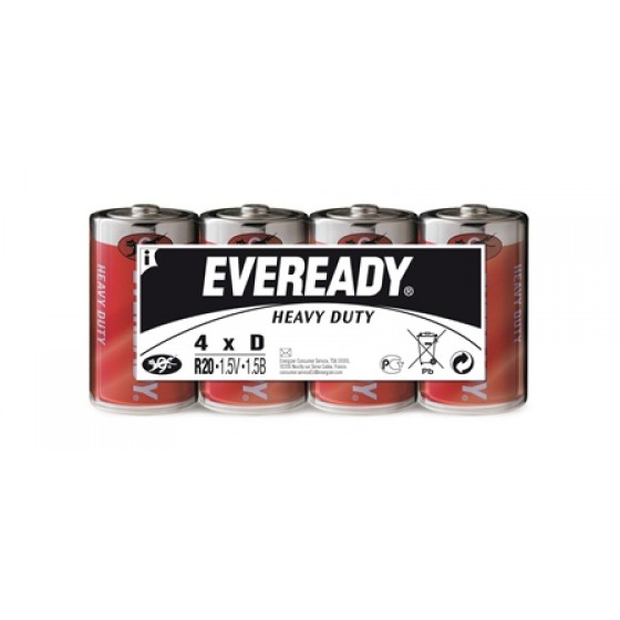 Energizer Eveready SHD Kohle-Zink Mono (D) Folienpack 4er Blister